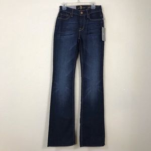 7 For All Mankind Mid Rise Boot Cut Jeans